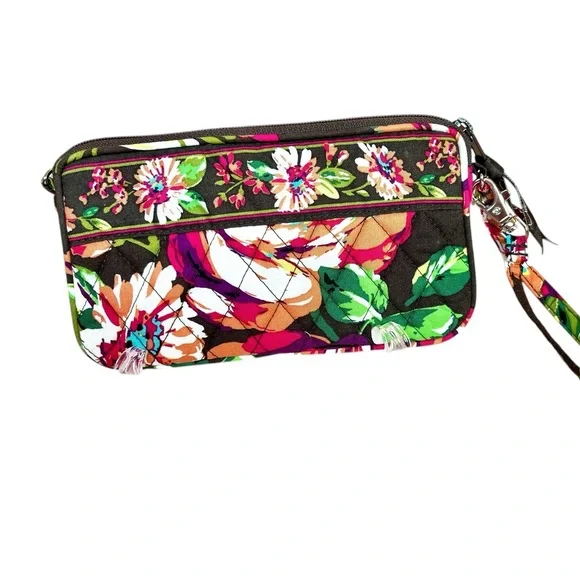 Vera Bradley NWT "English Rose" Zip Top Wristlet & Matching Magnifier Card - Picture 6 of 15